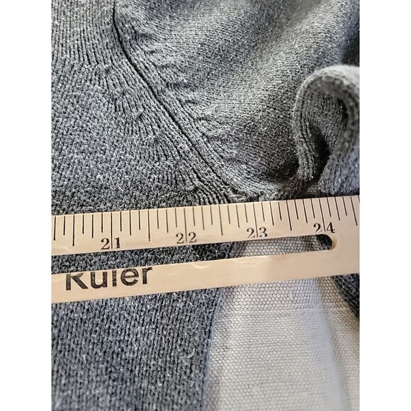 Oscar De La Renta Sweater Mens L 1/4 Zip Pullover Gray Preppy Casual Soft Knit - Picture 9 of 12